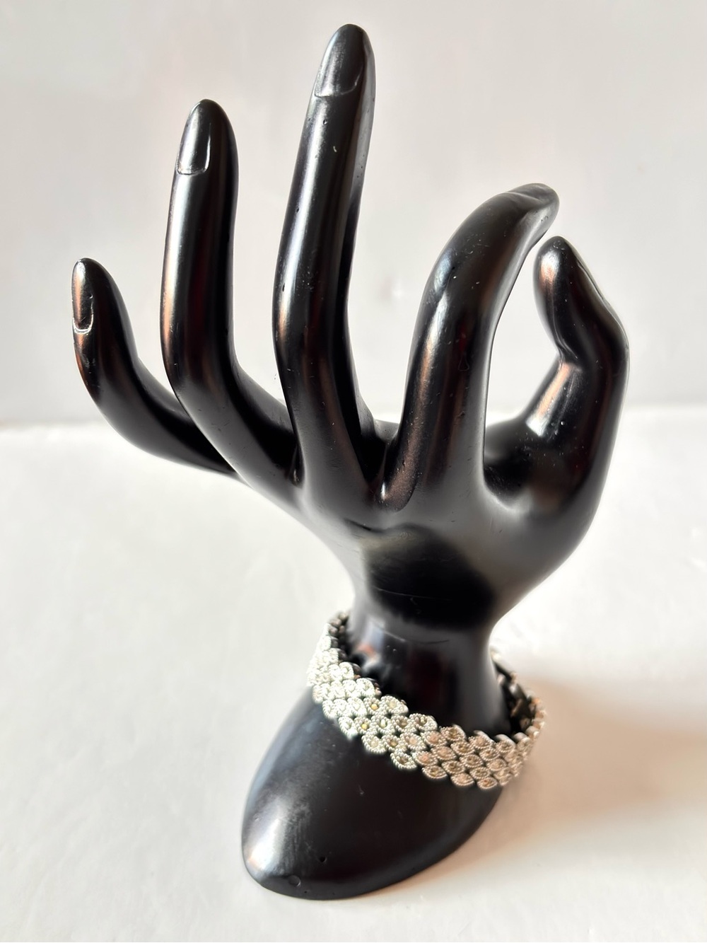China Silver Tone rhinestones Tennis Bracelet
